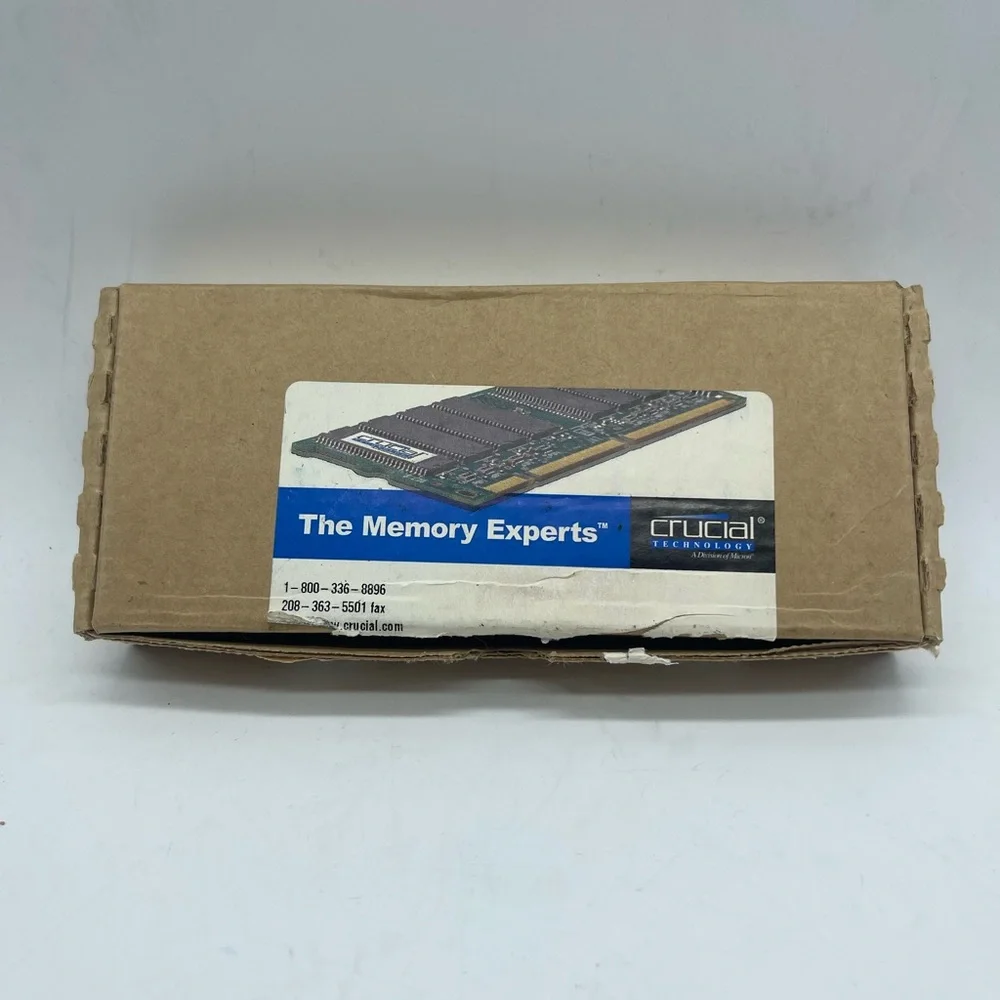 Crucial 128MB 16x64 168-pin DIMM Computer Memory Ram Open Box